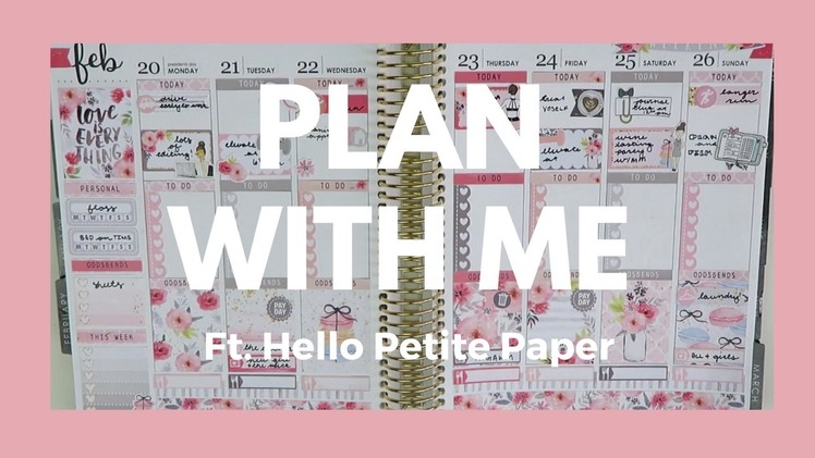 PLAN WITH ME. Ft. Hello Petite Paper. Erin Condren Vertical!