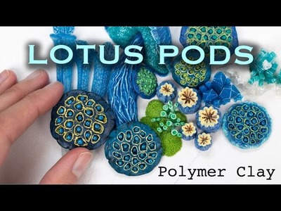 Polymer Clay Lotus Pods Sculpture