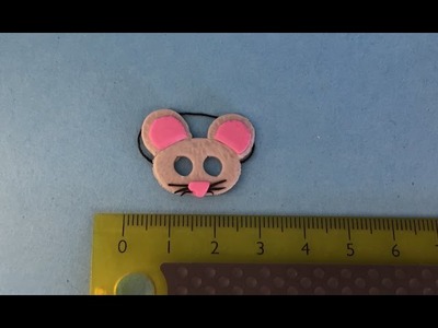 Polymer Clay Miniature 1 to 12  - Fastalavns. Carnivals Mouse Mask