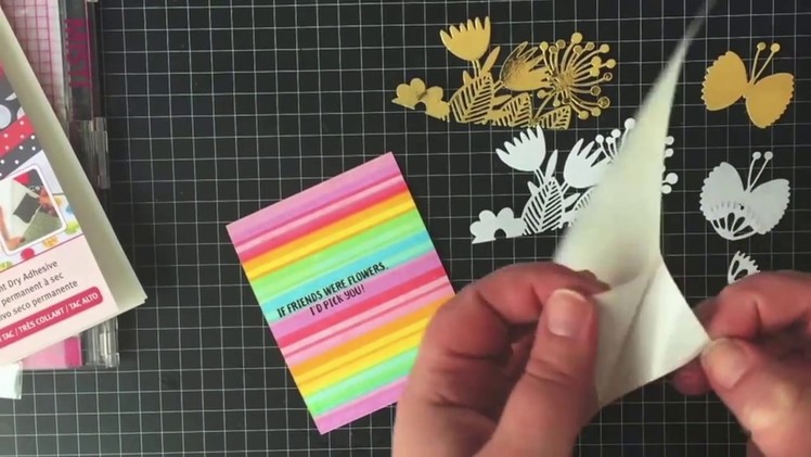 #TBT - Magical Rainbow Stripe Cards with Katie
