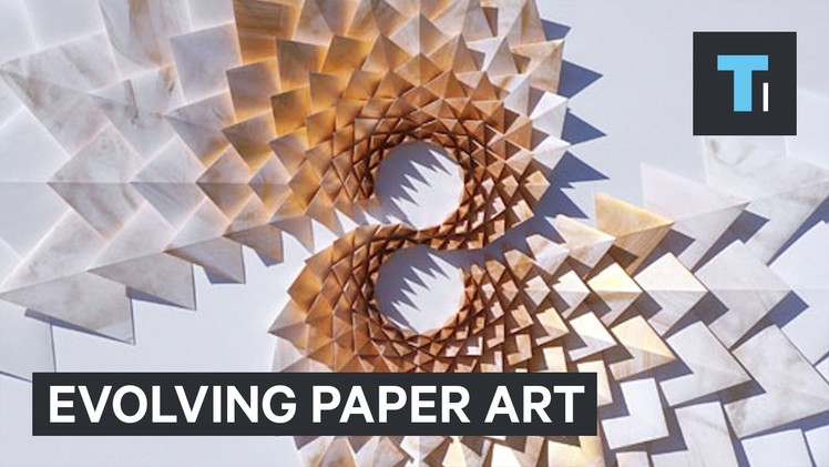 This evolving paper art has no end.