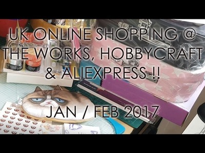 £ UK Craft & Planner Online Haul at The Works, Hobbycraft and AliExpress Jan.Feb 2017 £