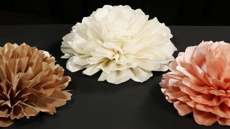 Wholesale Jumbo Taffeta Fabric Flowers (for DIY Wedding Decor)