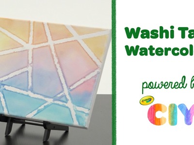 Crayola CIY: Create It Yourself - Washi Tape Watercolors DIY Canvas