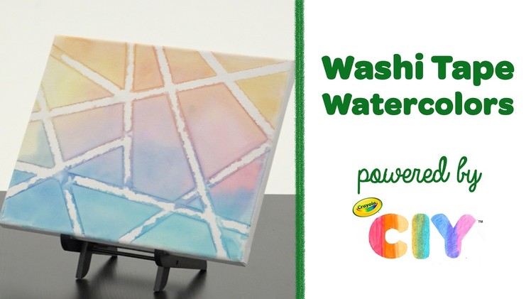 Crayola CIY: Create It Yourself - Washi Tape Watercolors DIY Canvas
