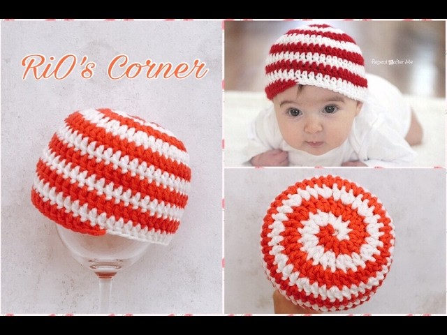 [Crochet] Spiral Hat | Hướng dẫn móc mũ kiểu xoắn ốc cho bé