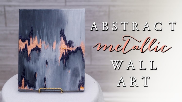 DIY Abstract Metallic Wall Art