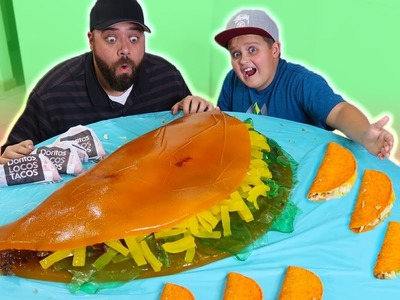 DIY Giant Gummy Taco Bell Doritos Locos Tacos!