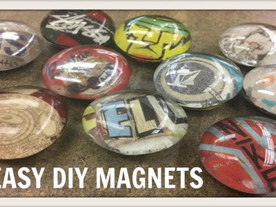 DIY Glass Magnet Upcycle (Dollar Tree)