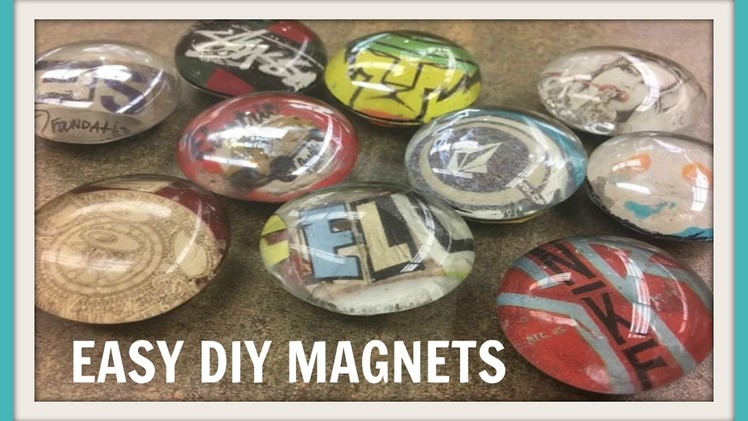 DIY Glass Magnet Upcycle (Dollar Tree)