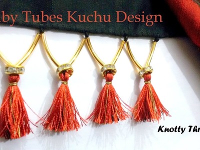 | DIY | How to make Simple yet Elegant Saree Kuchu Using Baby Tubes | Tutorial |