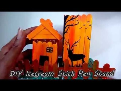 DIY Ice cream Stick Pen Stand | In Colors I Believe