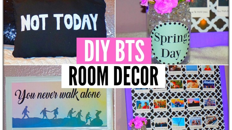 ►DIY KPOP BTS ROOM DECOR! You never walk alone.Spring Day. Not Today Inspired