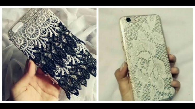 DIY | lace glitter phone case ????