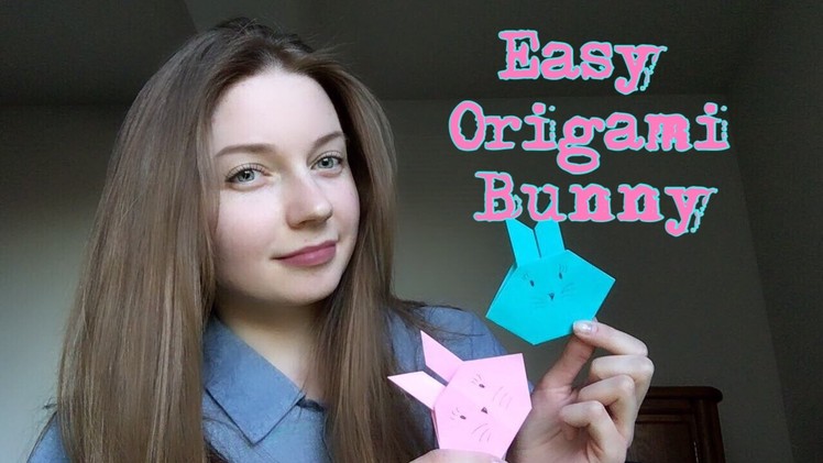 Easy Origami. How to make easy origami bunny. Origami for Kids. Paper rabbit. 如何使一个简单的折纸兔子。折纸为孩子们