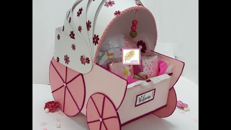 Handmade Baby Girl Stroller Gift Box