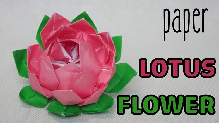 How to make a Paper Flower Lotus | Origami Flower Lotus