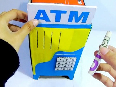 How to make ATM Piggy Bank with Carton