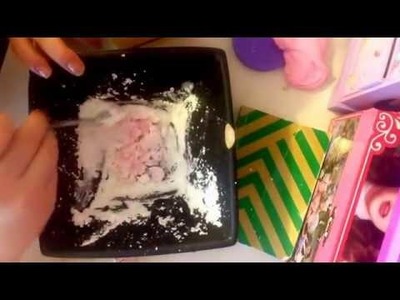 How to make fluffy slime with cornstarch and shampoo