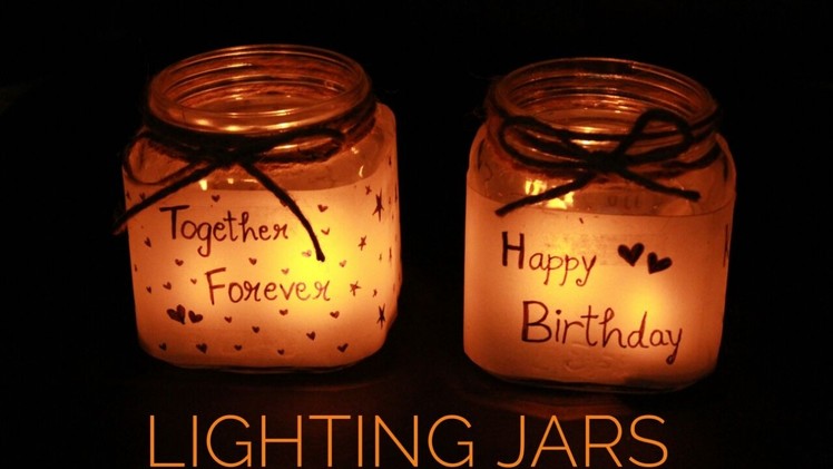 Lighting Jars | Handmade Gifts | Scissors and Ribbons