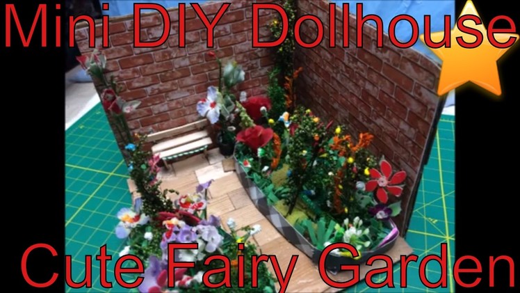 Mini DIY DollHouse Cute Miniature Kit. Fairy Garden