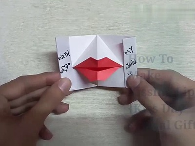 Origami Kissing Lips - { Kiss Day special Gift }