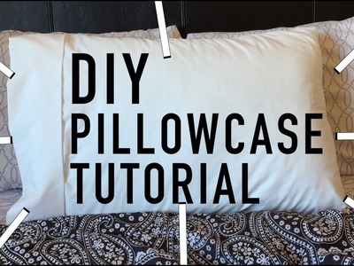 Sewing for Beginners || Diy Pillowcase Tutorial || How to make a Pillowcase from Scratch