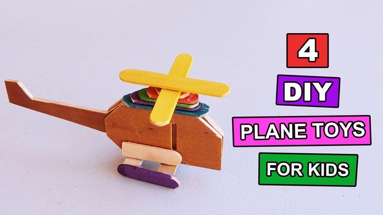 4 DIY Plane Toys you can make at home | Toys for kids