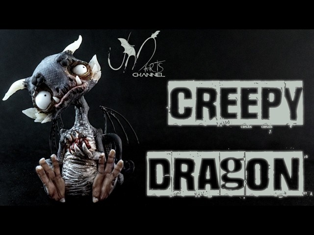 Creepy & Spooky Dragon Clay Tutorial Living Doll Super Sculpey 3D Pen and Fimo