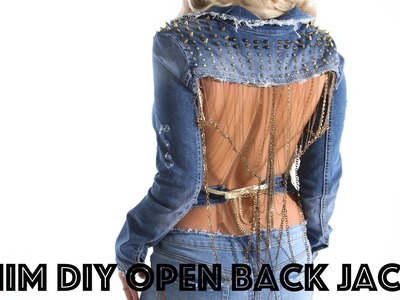 Denim DIY Open Back Jacket