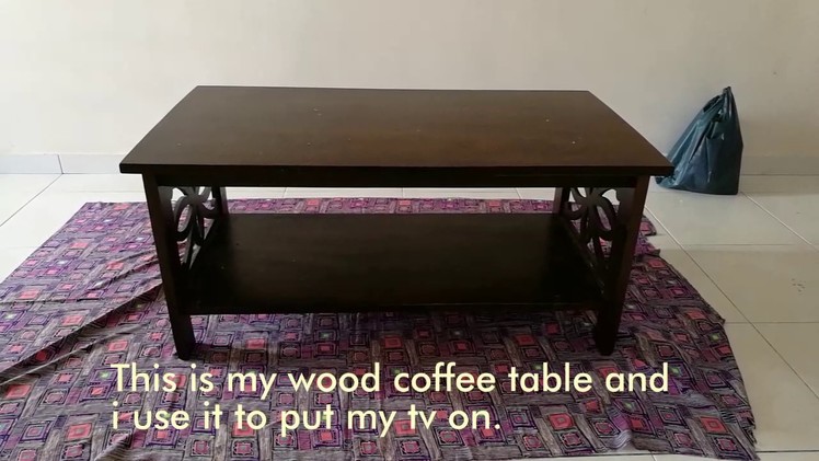 DIY coffee table makeover.