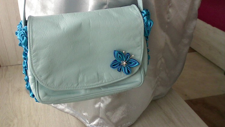 DIY*How to decorate a bag for spring* *kanzashi*
