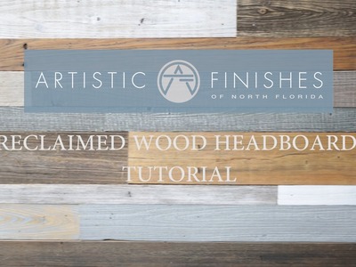 DIY How to make a Contemporary Reclaimed Wood Headboard by Artistic Finishes