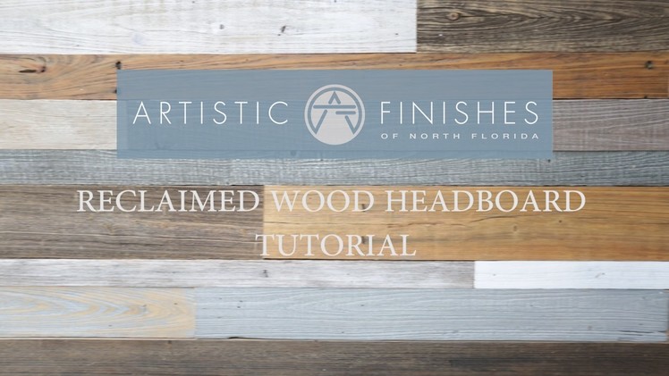 DIY How to make a Contemporary Reclaimed Wood Headboard by Artistic Finishes