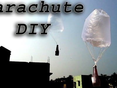 Homemade parachute DIY:how to  make parachute
