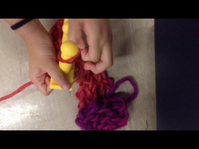 How to create a Zippy Loom scarf.