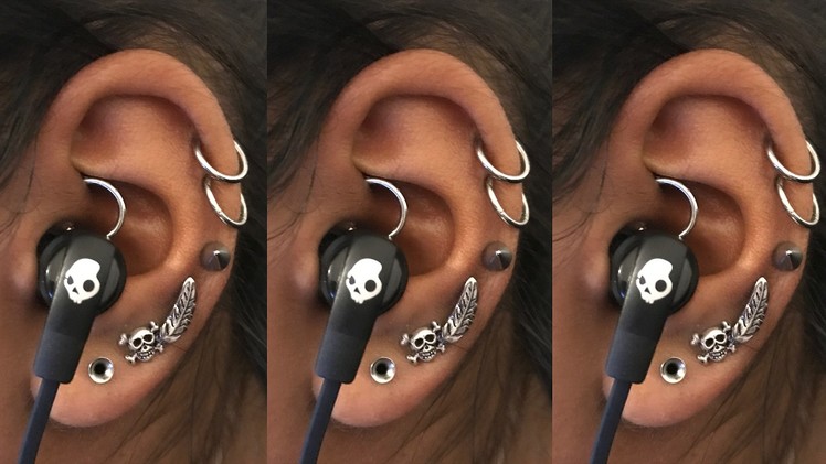 How To Wear Earphones With A Daith Piercing | Piercing Tutorial