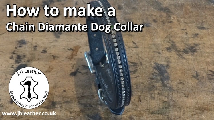 Make Your Own Diamante Dog Collar - Leather Dog Collar Tutorial