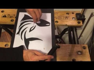 Tutorial on etching slate and carving wood and bone necklaces by new direction art