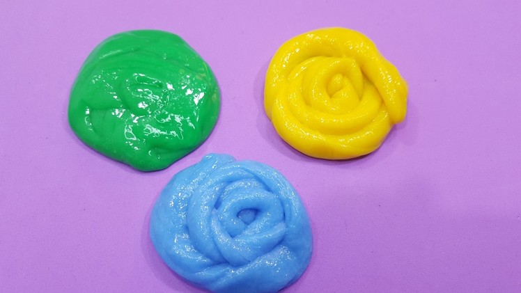 3  ways to slime from glass cleaner water, fabric softener, and floor cleaner