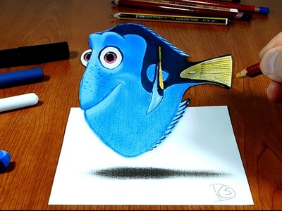 3D Trick Art on Paper, Dory