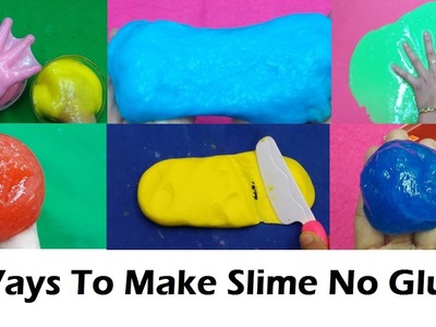 5 Ways To Make Slime Without Glue! Slime 5 ways Without Glue! DIY Slime Compilation!