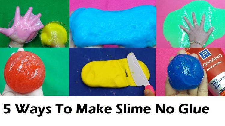 5 Ways To Make Slime Without Glue! Slime 5 ways Without Glue! DIY Slime Compilation!