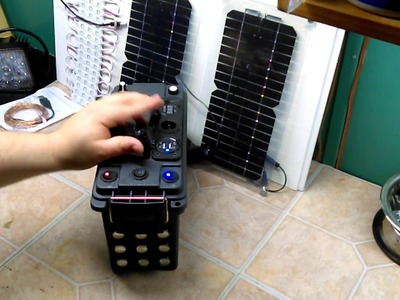 DIY Portable Battery Pack 12V 10A with Solar Panel and LED UPDATED