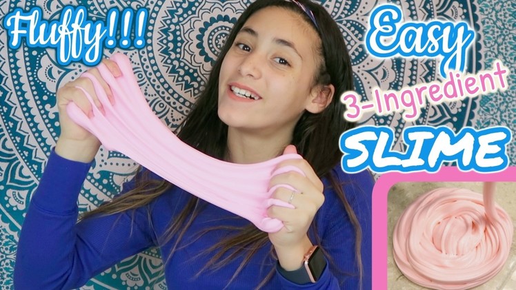 Easy NO BORAX Fluffy Slime | #slime | In Mad's World