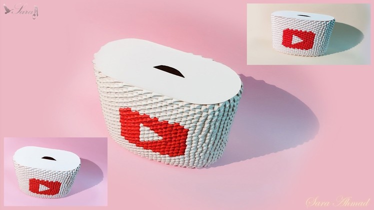 How to make 3d origami money box 6