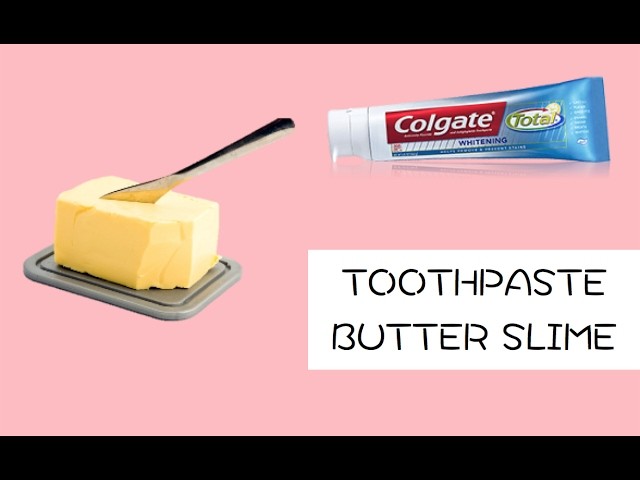 HOW TO MAKE BUTTER SLIME WITH TOOTHPASTE!