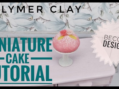 Miniature cake - polymer clay tutorial