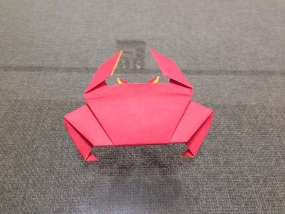 Origami crab tutorial 摺紙螃蟹教學