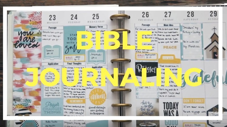 Plan | Newbie Happy Planner Bible Journaling | Collab with Happy2Plan and Oddeeii Obsesses